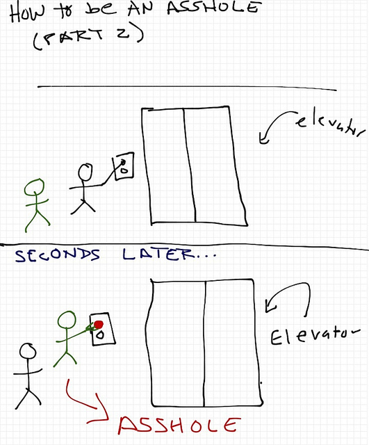 Rob Pollak how to be an asshole drawing