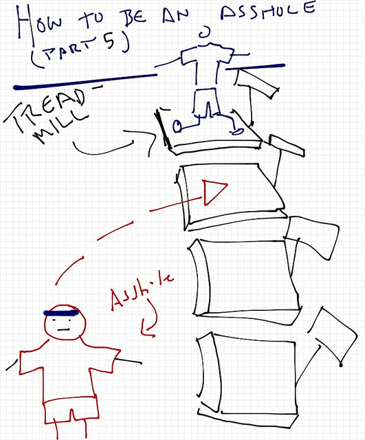 Rob Pollak how to be an asshole drawing