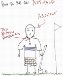 Rob Pollak how to be an asshole drawing