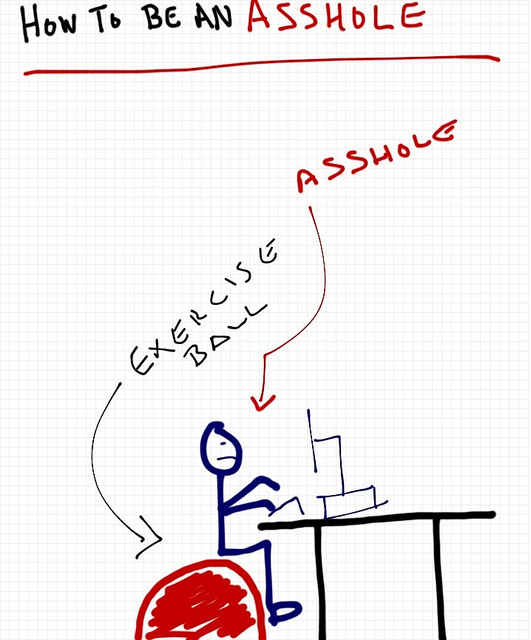 Rob Pollak how to be an asshole drawing