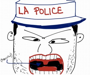 Russel Crowe Performing as Javert in Les Miserables - A drawing