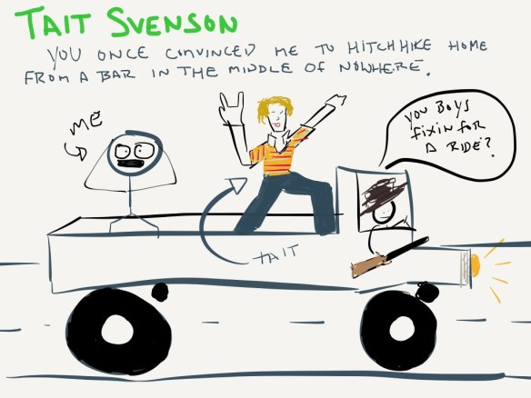 A thank you drawing by Rob Pollak robpollak.com