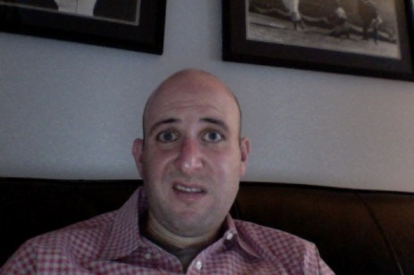 Picture of Rob Pollak looking annoyed - yoga post