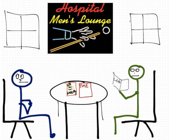 Drawing by Rob Pollak - A man's role in the IVF process