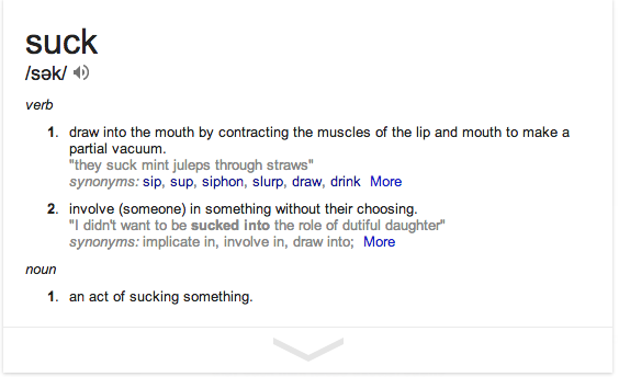 suck definition   Google Search